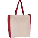 Sac cabas bicolore KI0275 - Natural / Red