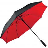 Parapluie bicolore double toile KI2009  - Black / Red
