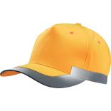 Casquette fluorescente 5 panneaux KP123 - Fluorescent Orange