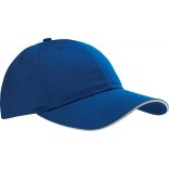 Casquette Polycoton 6 panneaux KP126 - Royal Blue / White-One Size