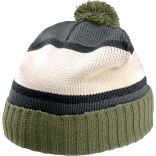 Bonnet long KP507 - Military Green / Slate Grey / Natural / Black-One Size