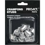 Boîte de 12 crampons alu coniques PA073 - Silver-8x13 mm + 4x16mm