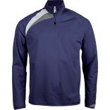 Sweat-shirt enfant d'entraînement 1/4 zip PA329 - Sporty Navy / White / Storm Grey