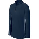 Sweat-shirt enfant running 1/4 zip PA346 - Sporty Navy