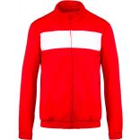 Veste de survêtement enfant PA348 - Sporty Red / White