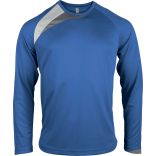 T-shirt enfant manches longues sport PA409 - Sporty Royal Blue / White / Storm Grey