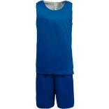 Kit basketball réversible enfant PA449 - Sporty Royal Blue / White