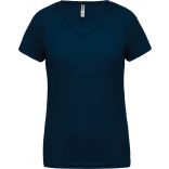 T-shirt femme polyester col V manches courtes PA477 - Sporty Navy
