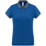 Polo femme piqué performance PA490 - Sporty Royal Blue / sporty grey