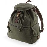 Sac à dos vintage en toile QD612 - Vintage Military Green - 30 x 36 x 16 cm