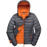 Doudoune femme à capuche Snowbird R194F - Grey / Orange