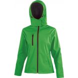 Veste softshell femme capuche R230F - Vivid Green / Black