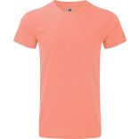 T-shirt polycoton col rond RU165M - Coral Marl