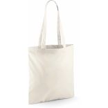 situation du Sac totebag coton à anses longues W101 - Sand - 42 x 38 cm