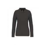 Polo manches longues femme Dark Grey - XXL