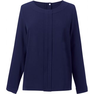Blouse Crêpe de Chine Roma Navy