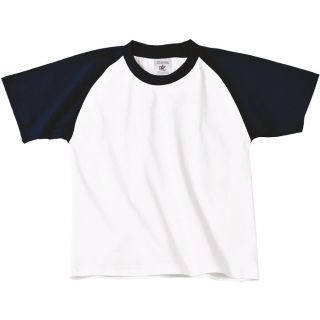 T-shirt enfant Baseball CGTK350 - White / Navy