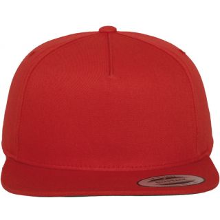 Casquette Classic 5 Panel Snapback Red