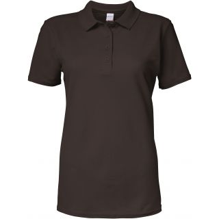 Polo Femme Softstyle Double Piqué Dark Chocolate