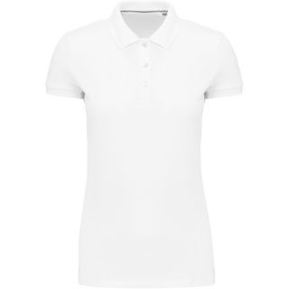 Polo Supima® manches courtes femme White
