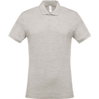 Polo piqué manches courtes homme Ash Heather