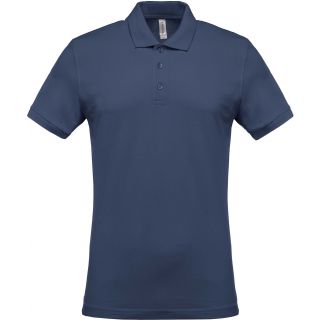 Polo piqué manches courtes homme Deep Blue