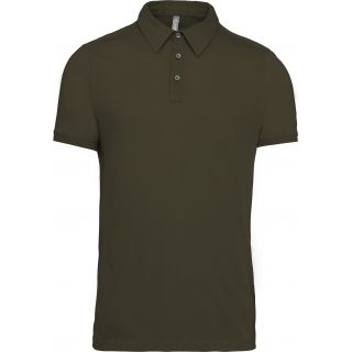 Polo jersey manches courtes homme Light khaki