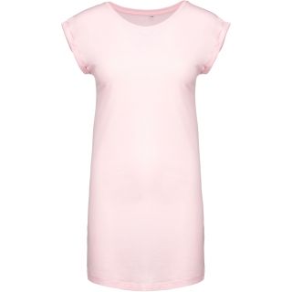 T-shirt long femme K388 - Pale Pink