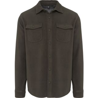 Surchemise polaire doublée sherpa Dark Khaki / Storm Grey