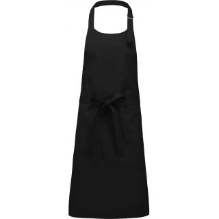 Tablier polycoton sans poche Black