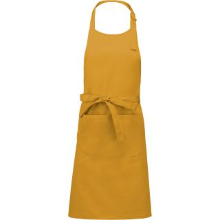 TABLIER POLYCOTON AVEC POCHE Mustard