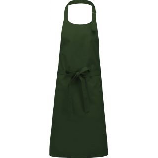 Tablier coton sans poche Bottle Green