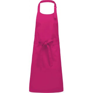 Tablier coton sans poche Fuchsia