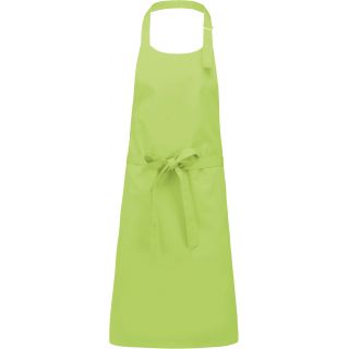 Tablier coton sans poche Lime