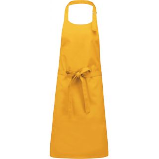 Tablier coton sans poche Mustard
