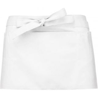 Tablier polycoton court White
