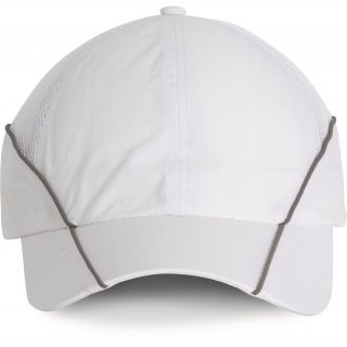 Casquette avec filet doux - 6 panneaux White / Silver