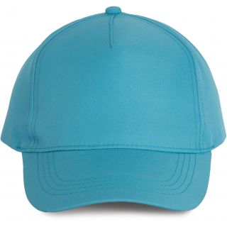 Casquette polyester - 5 panneaux Surf Blue