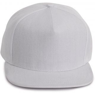 Casquette Snapback - 5 panneaux White / White