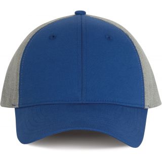 Casquette Snapback - 6 panneaux Royal Blue / Grey Melange