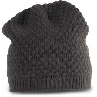 Bonnet Snowball en maille tricot Shale Grey