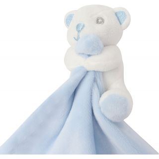 DOUDOU PLAT ANIMAL Blue Bear
