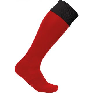 Chaussettes sport bicolores Sporty Red / Black