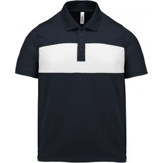 Polo manches courtes enfant Sporty Navy / White