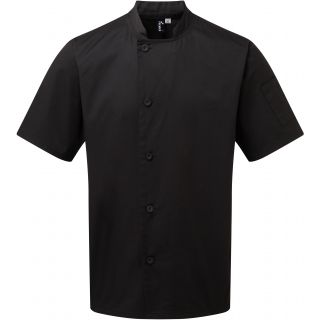 Veste chef cuisinier manches courtes "Essential" Black