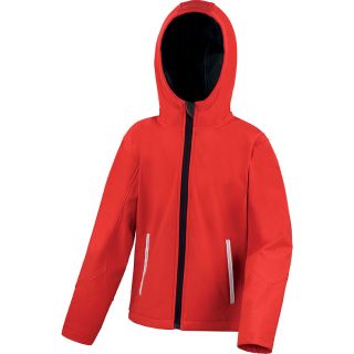 Veste Softshell Capuche Enfant R224JY - Red / Black