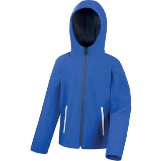 Veste Softshell Capuche Enfant R224JY - Royal Blue / Navy