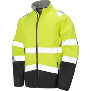 Veste softshell haute visibilité R450X - Fluorescent Yellow / Black