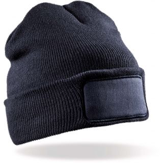 Bonnet imprimable double Tricot Navy