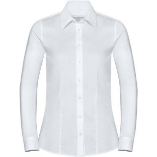 Chemise femme manches longues COOLMAX® RU972F - White